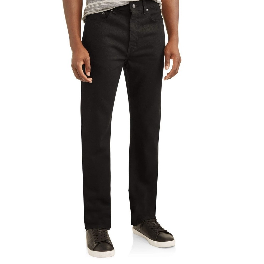 George Jean Men Size 32x34 Black Regular Fit New